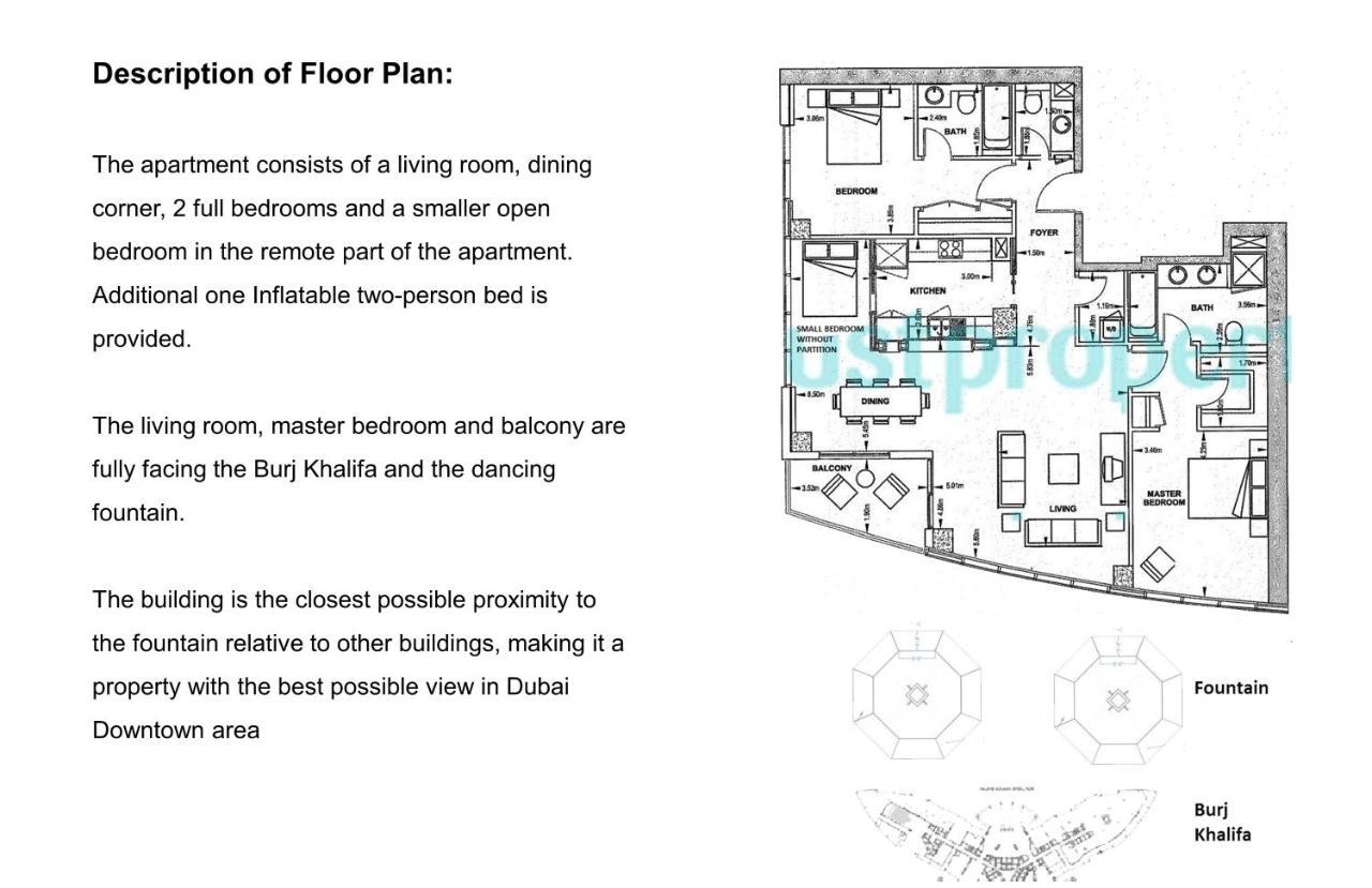 Elite Royal Apartment - Full Burj Khalifa & Fountain View - Premier - 2 Bedrooms & 1 Open Bedroom Without Partition Dubaï Extérieur photo